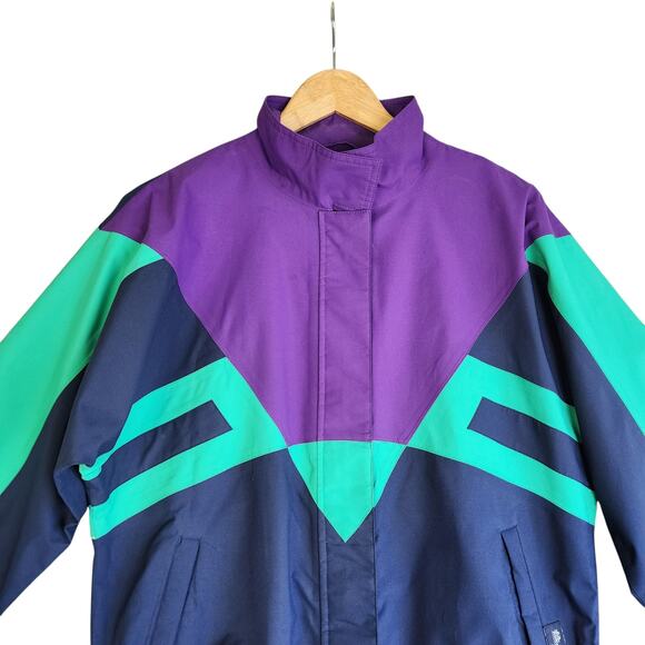 Tourney Womens Vintage Retro Gore Tex Waterproof Jacket Size Medium Golf Track - Picture 3 of 12